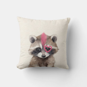 Almofada Mohawk Raccoon Woodland Nursery