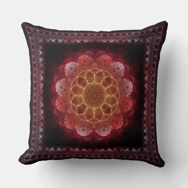 Almofada Mola fractal esotérica sagrada (Frente)