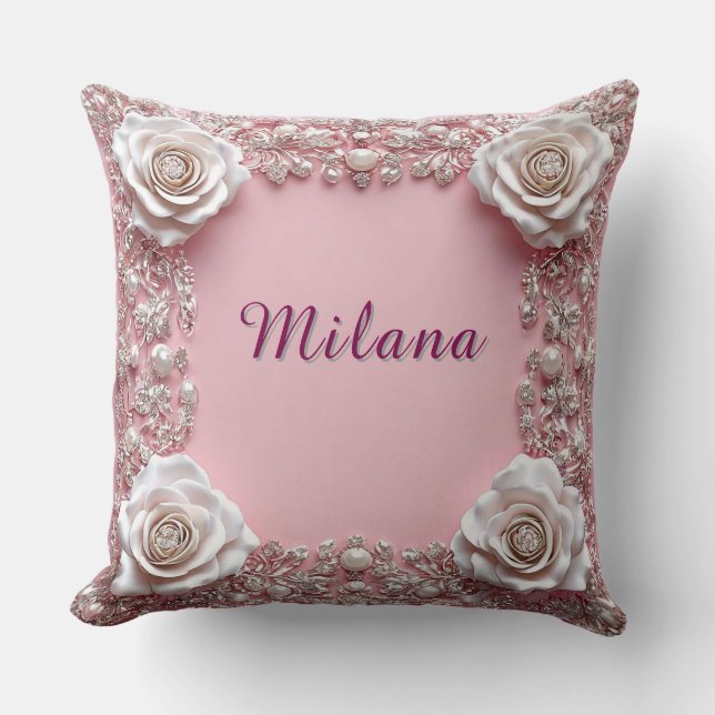Almofada Moldura de casamento decorativa (Frente)