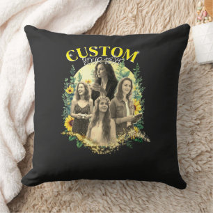 Almofada Moldura Floral Personalizada