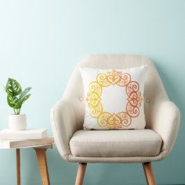 Almofada Moldura Ornamental Vintage Borda Decorativa Elegan