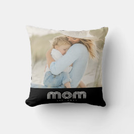 Almofada Mom Established Modern Script Photo