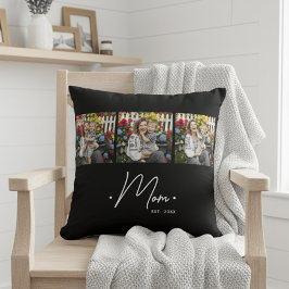 Almofada Mom Established Script 3 Photo Black