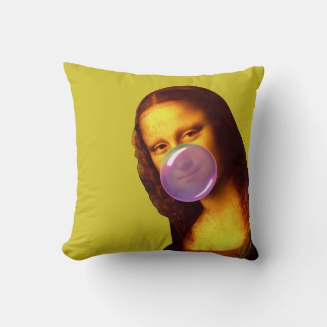 Almofada Mona Lisa Chiclete (Frente)