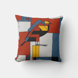 Almofada mondrian birds