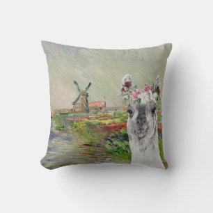 Almofada Monet Champ Tulipes e Lama Rico
