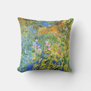 Almofada Monet - Irises 3, pintura de arte,