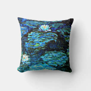 Almofada Monet - Lírios de Água (azul)