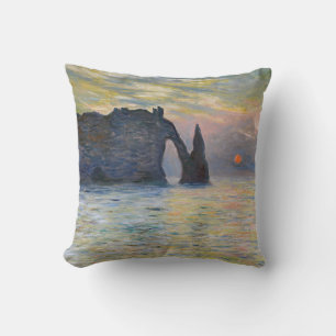 Almofada Monet - Manneport, Cliff em Etretat, Sunset