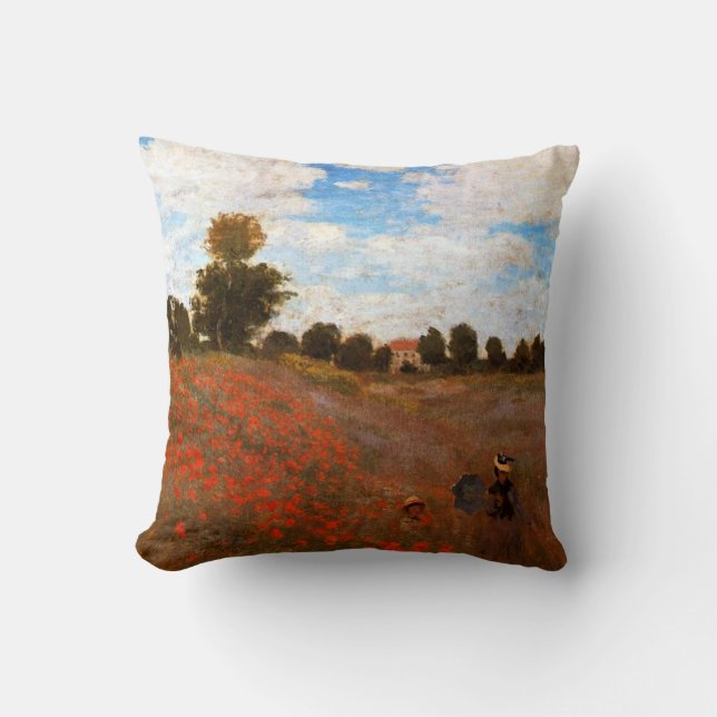 Almofada Monet - Poppies Selvagens (Frente)