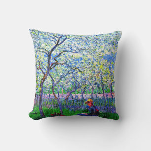Almofada Monet - Um pomar em Primavera