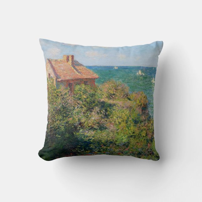 Almofada Monet: Vila dos Pescadores na trabalho de arte de  (Frente)