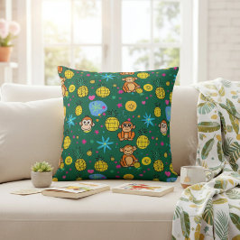 Almofada Monkey Business Pattern