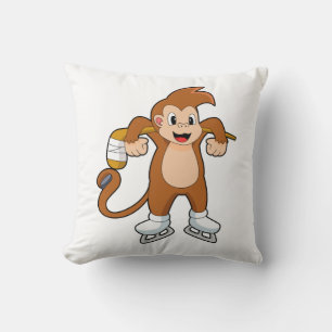 Almofada Monkey Ice Hóquei no Gelo