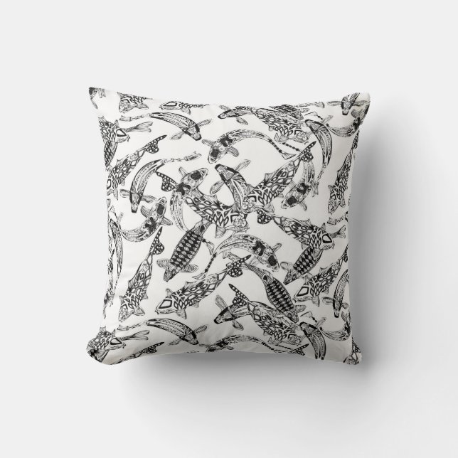 Almofada mono koi sortudo (Frente)