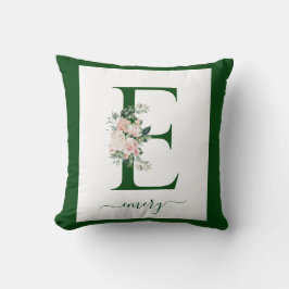Almofada Monogram Floral Letter C