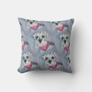 ALMOFADA MONOGRAM SILVER CINZA SWEET SCHNAUZZER