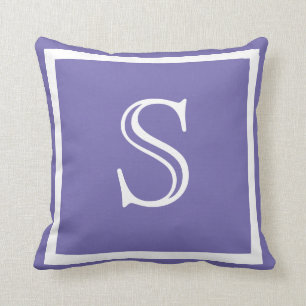 Almofada MONOGRAM travesseiro brilhante brilhante sólido