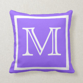 Almofada MONOGRAM travesseiro roxo brilhante cor sólida