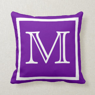Almofada MONOGRAM travesseiro simples roxo brilhante