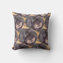 ALMOFADA MONOGRAM WATERCOLOR PORTRAIT COCK-A-POO MIX