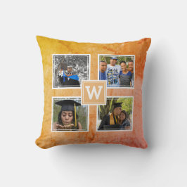 Almofada Monograma 4 Modelo de Fotografia Amarelo Moderno