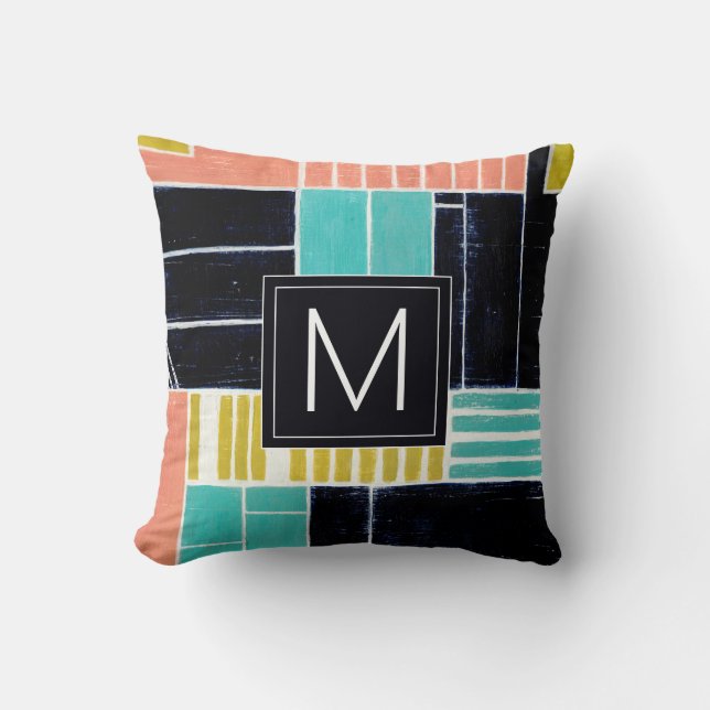 Almofada Monograma | Blocos Geométricos (Frente)