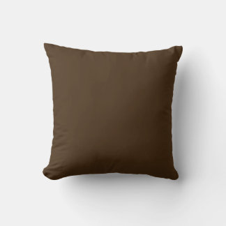 Almofada MONOGRAMA chocolate escuro sólido marrom personali