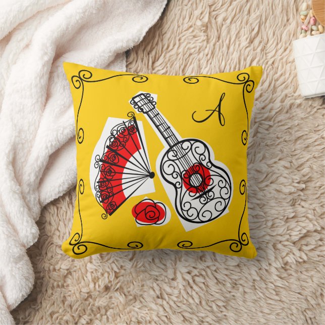 Almofada "Monograma" das Souvenirs vermelho back (Cobertor)