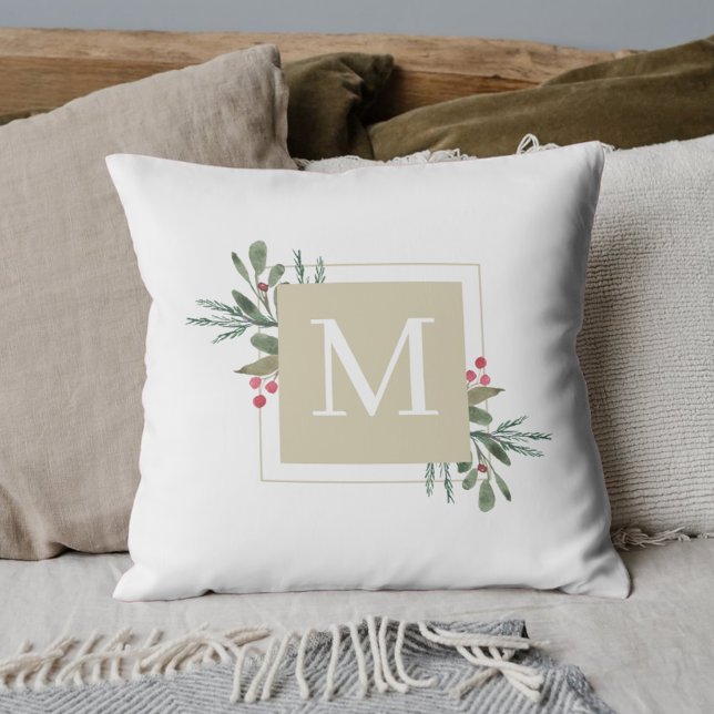 Almofada Monograma de Botânicos de Natal (Criador carregado)