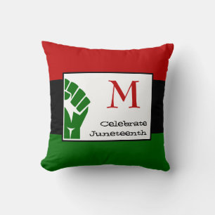Almofada Monograma de CELEBRATE JUNETEENTH