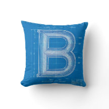 Monograma de Letra B em Blueprint
