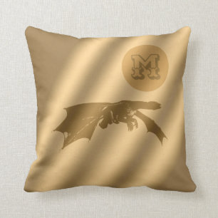 Almofada Monograma Dourado de luxo Dragão