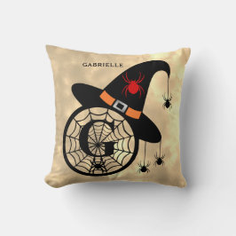 Almofada Monograma G Halloween Sky Witeen Nome