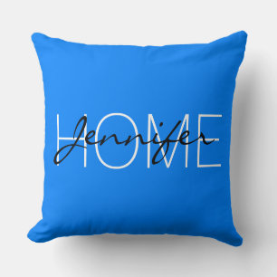 Almofada Monograma home do Azure color