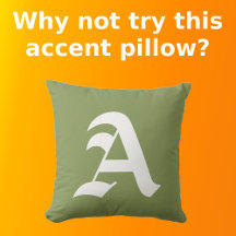 Monograma inicial branco sobre minimalista verde-o