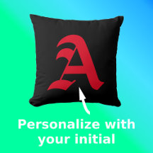 Monograma Inicial Simples Vermelho Vermelho Simple