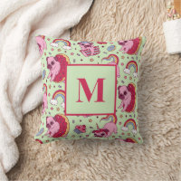 Monograma - Letra Pug Rosquinha Cupcake Cute Dog P