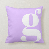 Monograma Moderno Inicial Letra Pastel Lavanda