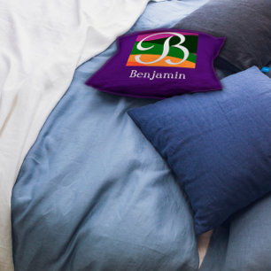 Almofada Monograma Moderno - Letra Travesseiro decorativo p