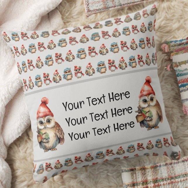 Almofada Monograma Nome Ownership Winter (Criador carregado)