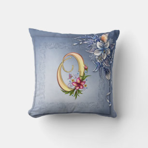 Almofada Monograma O Travesseiro decorativo 20" x 20"
