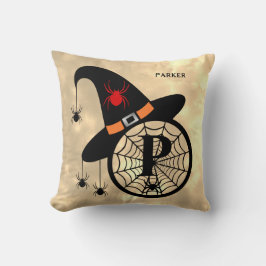 Almofada Monograma P Halloween Sky Witeen Nome