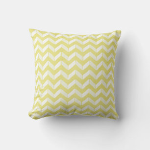 Almofada Monograma Personalizado Chevron Amarelo Chic Paste