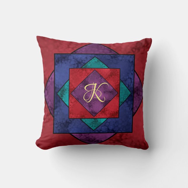 Almofada Monograma Quilt Square (Frente)