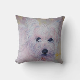 ALMOFADA MONOGRAMA WHIMSICAL OESTE HIGHLAND TERRIER