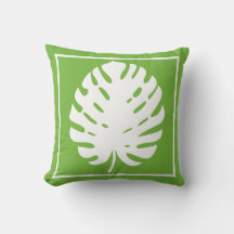 Monstera Leaf Green Coastal Moderno