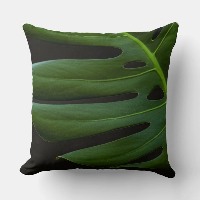 Almofada Monstera Leaf up close and personal (Frente)