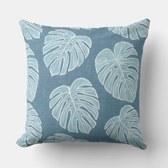 Almofada Monstera Palm Deixa Travesseiro decorativo (Frente)