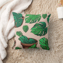 Almofada Monstera Plant Pote Standard Art